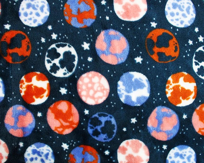 What An Earth Cuddle Fleece Fabric Blanket Loungewear - T9 Fabrics